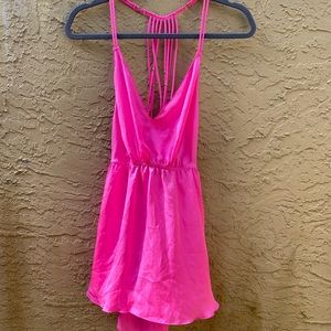 Victoria’s Secret Hot Pink Strappy Back Slip